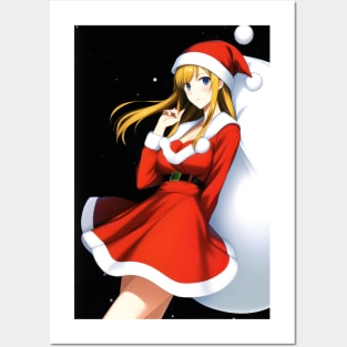 Santa Girl Posters and Art